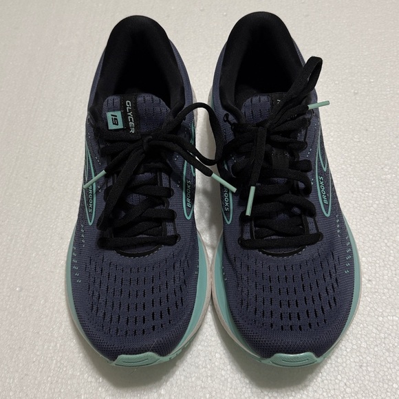 BROOKS Athletic Sneakers Glycerin 19 Women’s Shoes Size 8.5 Navy Blue & Teal - Picture 2 of 11